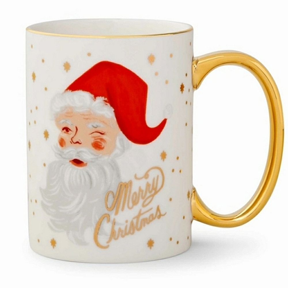 💥BUY 2 GET 1 FREE RIFLE PAPER CO. HOLIDAY PORCELAIN MUG, STYLE WINKING S